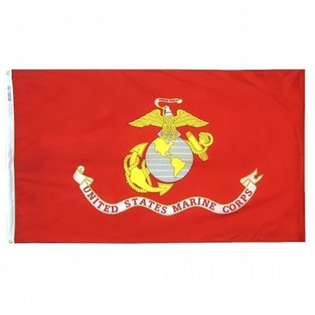 Annin Flagmakers 439004 2 Ft. X 3 Ft. Nylon-Glo Flag - U.S. Marine Corps